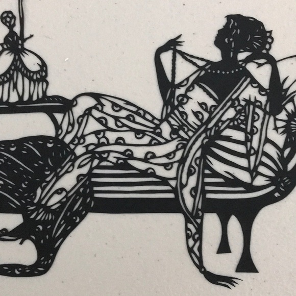 🔥ON SALE🔥Lady 💖 Handmade PaperCut Silhouette Scherenschn… - Picture 5 of 7